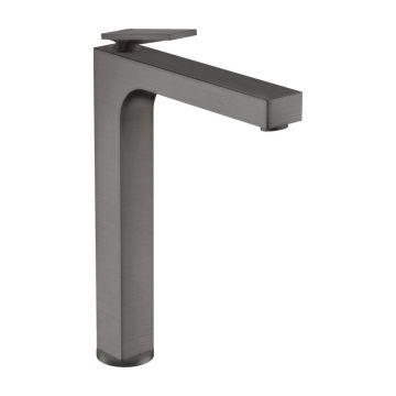 Baterie înaltă lavoar, Axor, Citterio 280, cu ventil, negru cromat periat, 39021340