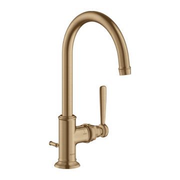 Baterie înaltă lavoar, Axor, Montreux 210, cu ventil, bronz periat, 16517140