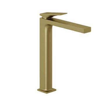 Baterie înaltă pentru lavoar Kludi, Decus 240, fără ventil, brushed gold