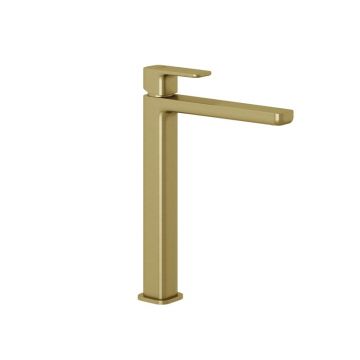 Baterie înaltă pentru lavoar Kludi, Renon 240, fără ventil, brushed gold