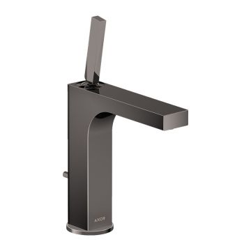 Baterie lavoar, Axor, Citterio 160, cu ventil, negru cromat lucios, 39031330