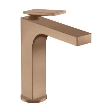 Baterie lavoar, Axor, Citterio 160, cu ventil, roșu-auriu periat, 39024310