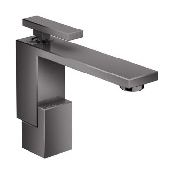 Baterie lavoar, Axor, Edge 130, cu ventil, negru cromat lucios, 46010330