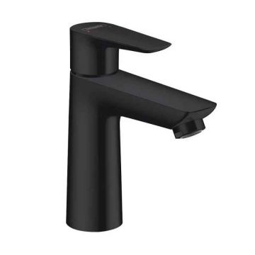 Baterie lavoar Hansgrohe, Talis E 110, fără ventil, negru mat