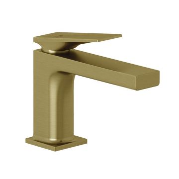 Baterie lavoar Kludi, Decus 85, cu ventil click-clack, brushed gold