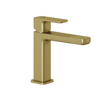 Baterie lavoar Kludi, Renon 110, cu ventil click-clack, brushed gold