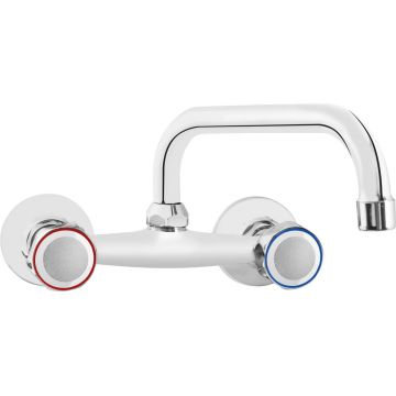Baterie pentru chiuvetă, montare pe perete, Teno, BON_050D