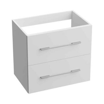 Mobilier pentru lavoar Spectrum, Canari, mânere crom, 60 cm, alb