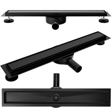 Rigolă de duș Rea Neo Pure Pro, negru, 80 cm