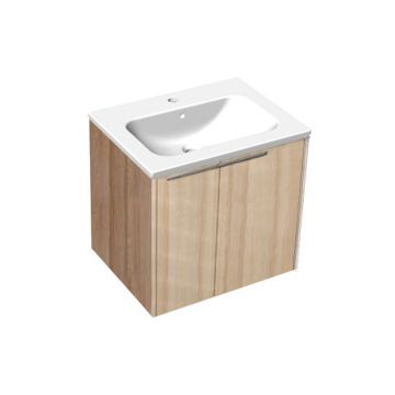 Set mobilier suspendat cu lavoar Kolpasan, Bella 60, 2 uși, coimbra