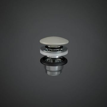 Ventil click clack Rak, Duo, cu capac ceramic, gri mat