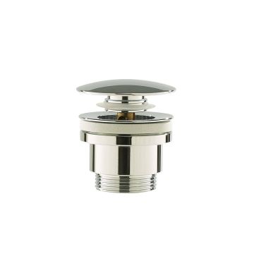 Ventil lavoar Bell, click-clack, argintiu cromat, din alama sanitara, Elysium