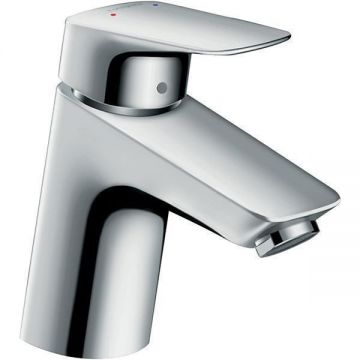 Baterie lavoar cu ventil push-open, Hansgrohe, Logis 70, Crom