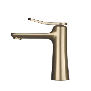 Baterie lavoar, FIMA Carlo Frattini, Flo, cu ventil click-clack, auriu mat, F3801HS