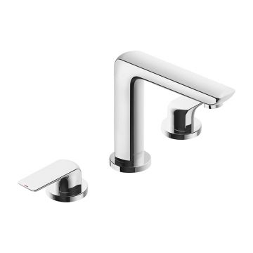 Baterie lavoar, Kludi, Amba, montaj cu 3 treceri, crom