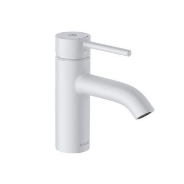 Baterie lavoar, Kludi, Bozz, cu ventil, alb mat, 382665376