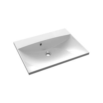 Chiuvetă albă din compozit mineral 60x46 cm Maria – Sapho