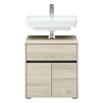 Dulap fără chiuvetă în culoare naturală cu aspect de lemn de pin 64x60 cm Quickset 393 – Pelipal