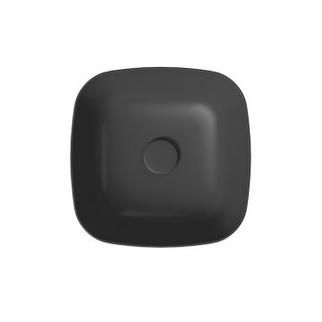 Lavoar pe blat Cersanit Larga patrat 38 cm Antracit Mat