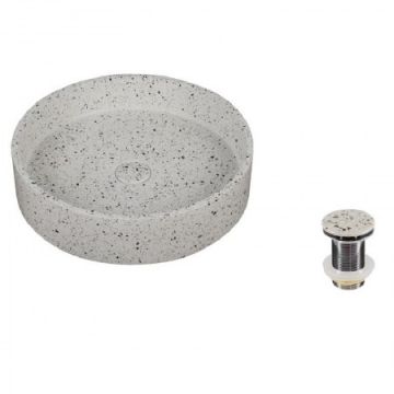 Lavoar pe blat Karag Stracciatella 42.5x10 cm