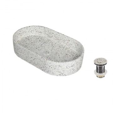 Lavoar pe blat Karag Stracciatella 60x35 cm