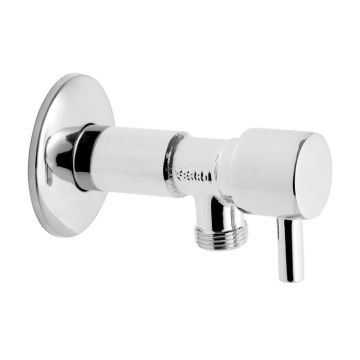 Robinet colțar, Ferro, cartuș ceramic și manetă metalică, Z1238C