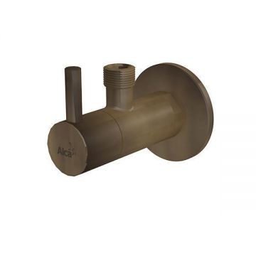 Robinet coltar, Alcadrain, cu filtru 1/2, bronz antic