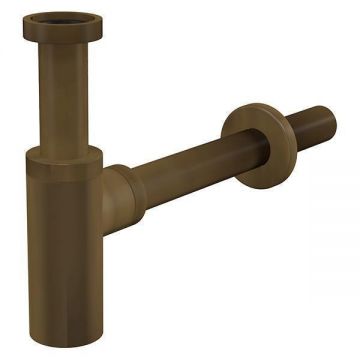 Sifon de lavoar, Alcadrain, metalic, DN32, bronz antic