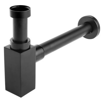 Sifon lavoar, Ferro, Quadro, negru mat