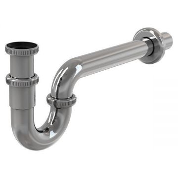 Sifon pentru lavoar, Alcadrain, cu piulita 5/4", DN32, crom