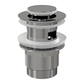 Ventil click-clack, Alcadrain, cu preaplin, dop mic, crom