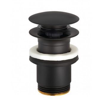 Ventil click-clack, Kludi, cu preaplin, negru mat