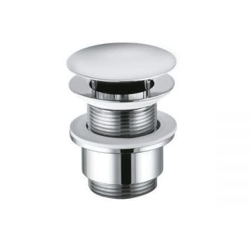 Ventil pentru lavoar fara preaplin, Kludi, crom