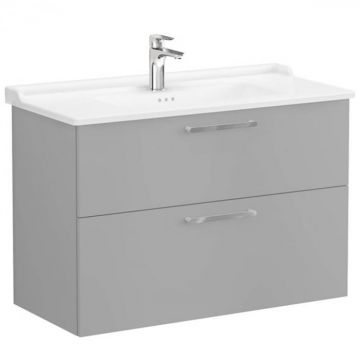 Unitate de baza lavoar baie, cu doua sertare 100cm, mat rock grey, cu classical lavoar   chiuveta baie   68327