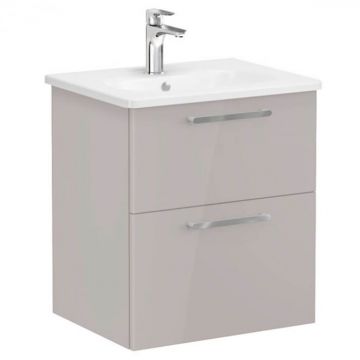Unitate de baza lavoar baie, cu doua sertare 60cm inalt gloss sahara beige, cu rounded lavoar   chiuveta baie   66297