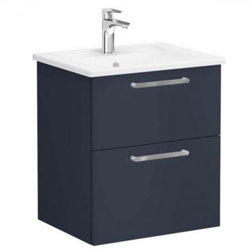 Unitate de baza lavoar baie, cu doua sertare 60cm mat dark albastru, cu angular lavoar   chiuveta baie   68270