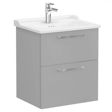 Unitate de baza lavoar baie, cu doua sertare 60cm mat rock grey, cu classical lavoar   chiuveta baie   68279