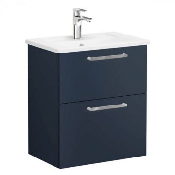 Unitate de baza lavoar baie, cu doua sertare, compact 60cm mat dark albastru, cu angular lavoar   chiuveta baie   68096