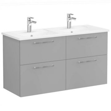 Unitate de baza lavoar baie, cu patru sertare 120 cm, mat rock grey, cu angular lavoar   chiuveta baie   68369