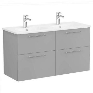 Unitate de baza lavoar baie, cu patru sertare 120 cm, mat rock grey, cu rounded lavoar   chiuveta baie   68373