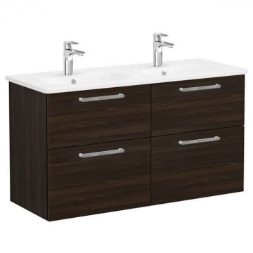 Unitate de baza lavoar baie, cu patru sertare 120 cm, walnut, cu rounded lavoar   chiuveta baie   66277