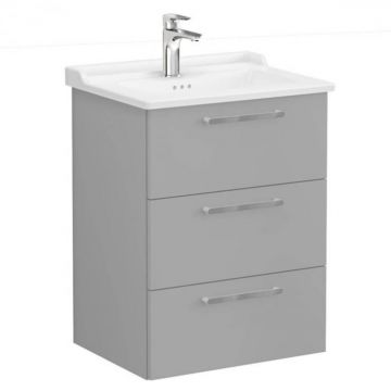 Unitate de baza lavoar baie, cu trei sertare 60cm mat rock grey, cu classical lavoar   chiuveta baie   68345