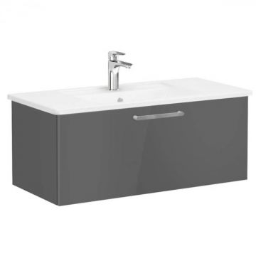 Unitate de baza lavoar baie, cu un sertar 100cm, inalt gloss anthracite, cu angular lavoar   chiuveta baie   68240