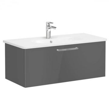 Unitate de baza lavoar baie, cu un sertar 100cm, inalt gloss anthracite, cu rounded lavoar   chiuveta baie   68250
