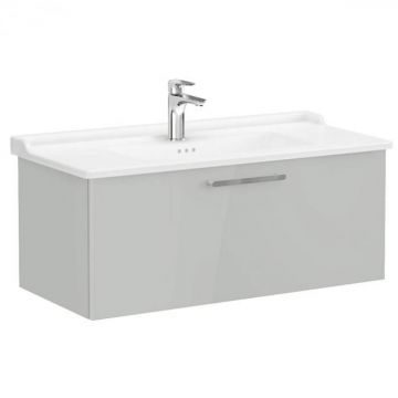 Unitate de baza lavoar baie, cu un sertar 100cm, inalt gloss pearl grey, cu classical lavoar   chiuveta baie   68259