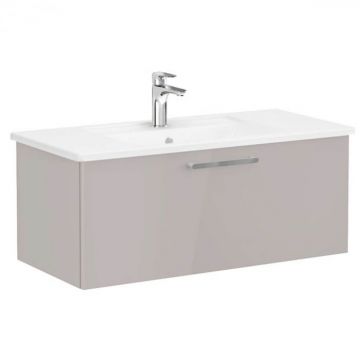 Unitate de baza lavoar baie, cu un sertar 100cm, inalt gloss sahara beige, cu angular lavoar   chiuveta baie   68241