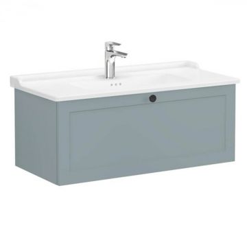 Unitate de baza lavoar baie, cu un sertar 100cm, mat fijord green, cu classical lavoar   chiuveta baie   68830