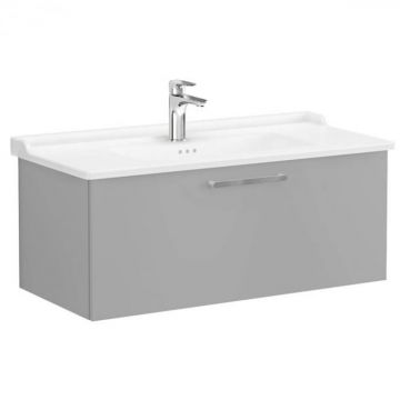 Unitate de baza lavoar baie, cu un sertar 100cm, mat rock grey, cu classical lavoar   chiuveta baie   68262