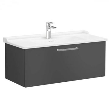 Unitate de baza lavoar baie, cu un sertar 100cm, mat storm grey, cu classical lavoar   chiuveta baie   68263