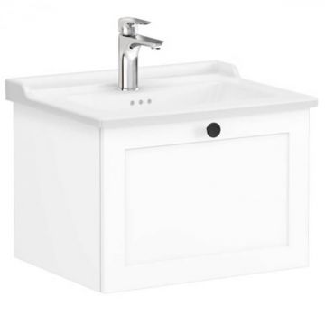 Unitate de baza lavoar baie, cu un sertar 60cm alb mat, cu classical lavoar   chiuveta baie   68785